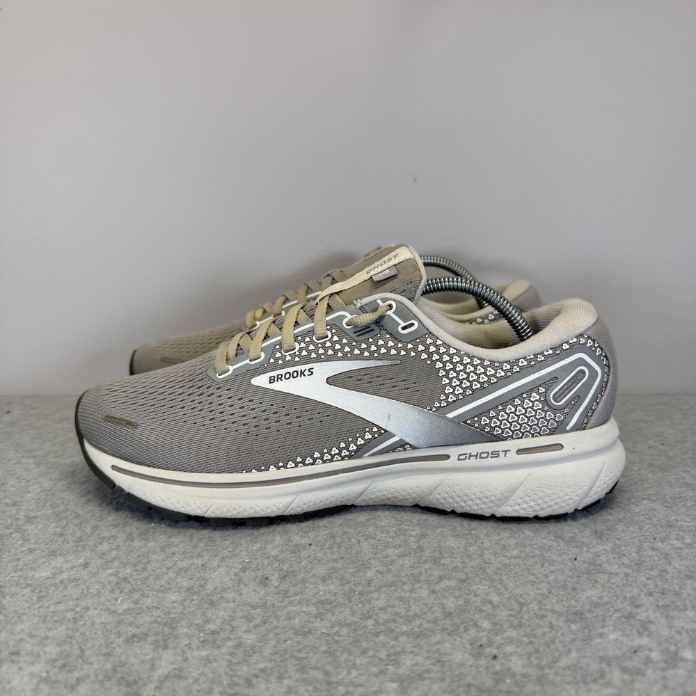 Brooks Ghost 14 Womens Shoes Size 9 Grey Running Sneakers 1203561B089